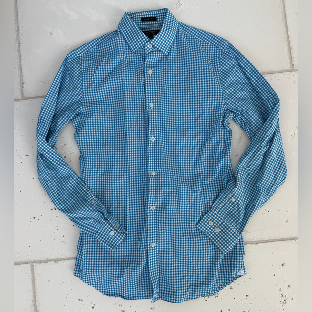 Banana Republic Grant Fit Non Iron Cotton Stretch